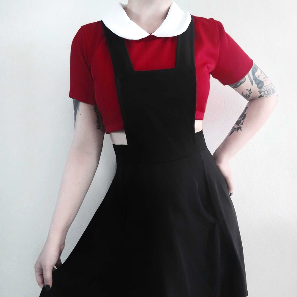 saia estilo jardineira